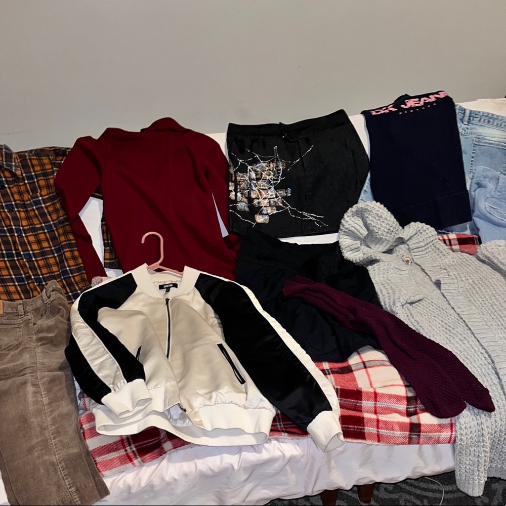 Lot of small vintage & retro. Kids Levis, flannel, American Rag, mini skirts #10